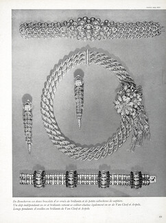 Boucheron (2), Van Cleef & Arpels (3) 1948 Bracelet, Necklace, Earrings