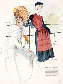 Jacques Fath, Dressmakers — Vintage original prints and images