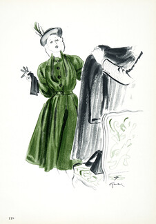Mad Carpentier 1945 René Gruau, Fashion Illustration