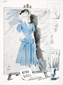 Nina Ricci 1945 René Gruau
