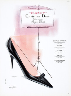 Christian Dior (Shoes) 1959 Roger Vivier, "Concerto", J. Langlais