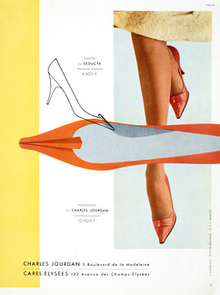 Charles Jourdan (Shoes) 1959 Seducta, J. Langlais, Photo Meunier