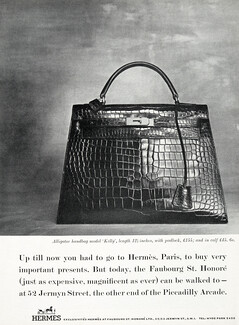 Hermès (Handbags) 1960 Alligator Kelly