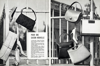 Christian Dior-Roger Vivier, Durer, Hermès, Suviane, Kirby Beard & Co., Georgette, Collon, Innovation 1961