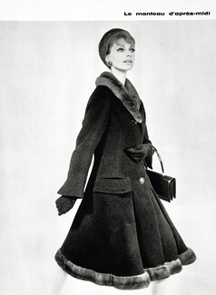 Hermès (Couture) 1961 Coat, Gloves, Handbag, Francis Winter, Photo Pottier