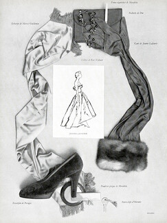 Marcel Guillemin, Ror Volmar, Jeanne Lafaurie, Duc, Perugia, Morabito, Hermès 1949 Photo Rutledge