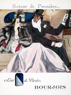 Bourjois (Perfumes) 1946 Soir de Paris, Pierre Mourgue (L)