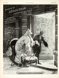 Gellé Frères (Perfumes) 1910 Santa, Christmas