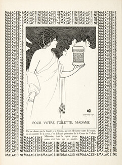 Malaceïne 1911 Maximilian Fischer, Art Nouveau