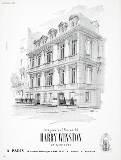 Harry Winston 1962 Store, 29 Avenue Montaigne, Paris, Pierre Pagès