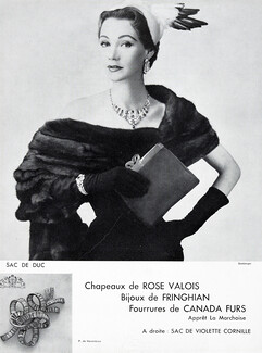 Fringhian 1953 Rose Valois, Canada Furs, Duc, Photo Seeberger