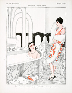 Fabiano 1928 "Projets dans l'eau" Bathing