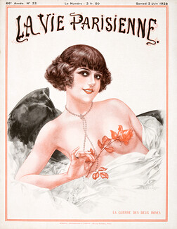 Hérouard 1928 La Guerre des Deux Roses, La Vie Parisienne cover