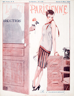 Léonnec 1928 "De l'avancement", Director, Secretary, La Vie Parisienne cover