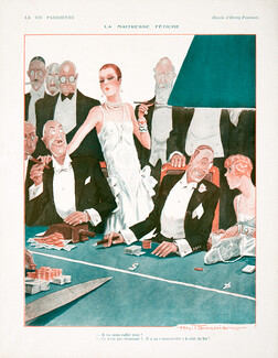 Henry Fournier 1928 "La Maîtresse Fétiche", Casino, Mistress, Roaring Twenties