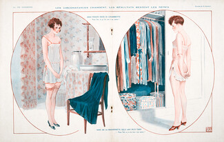Léonnec 1928 "Les Circonstances Changent..." Mimi Pinson, Babydoll, Sexy Looking Girl