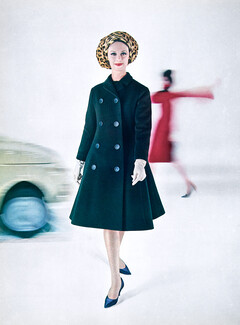 Christian Dior 1961 Redingote, Moreau, Photo de Vassal