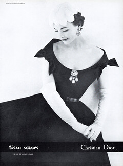 Christian Dior 1957 Sekers, De Vassal Evening Gown