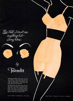 Formfit (Lingerie) 1959 Girdle, Bra
