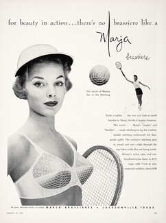 Marja 1954 Brassiere, Tennis