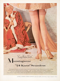 Munsingwear 1954 Stockings, King Midas Touch