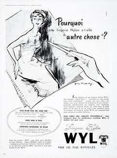 Wyl (Lingerie) 1952 Nightgown, Guy Demachy