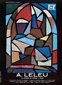 A. Leleu & Cie (Fabric) 1961 Vitrail, Saad
