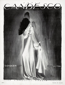 Combier & Cie 1941 Candesco, Leon Bénigni, Fan, Evening Gown