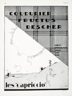 Coudurier Fructus Descher 1927 "Les Capriccio", Golf
