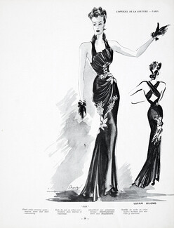 Lucien Lelong 1939 Evening Gown, S Chompré