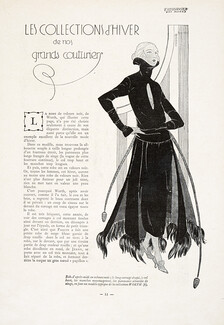 Worth 1920 Robe de velours noir, Aendel