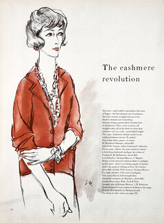 Eric 1958 Altmann, Cashmere, Fashion Illustration