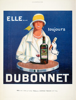 Dubonnet 1925 Elle... Jean Carlu Poster Art
