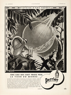 Perrier (Water) 1942 Louis Ferrand, Curnonsky
