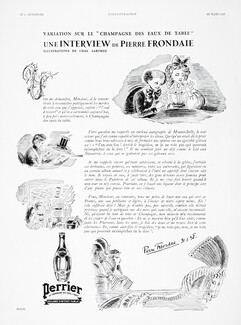 Perrier 1938 Interview Pierre Frondaie, Chas Laborde
