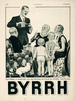 Byrrh 1931 Children, Cat, Léonnec