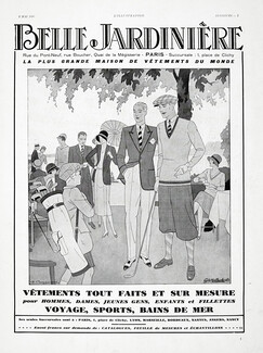 Belle Jardinière 1930 Men's Clothing, G. Cazenove, Golfer