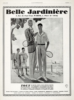 Belle Jardinière 1926 Men's Clothing, Tennis, Marc-Luc