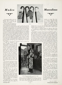 Modes Masculines 1929 Lanvin Pajamas, Seelio, Men's Clothing, Marie Le Vayer