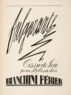 Bianchini Férier 1919 Fulgurante, Tissu de soie