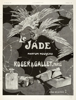Roger & Gallet (Perfumes) 1923 Le Jade, Parrot, Art Deco