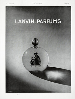 Lanvin (Perfumes) 1932 Photo Bresson, Logo Paul Iribe