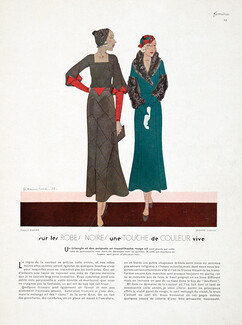 Jeanne Lanvin 1931 Tissus Rodier, Jc. Haramboure