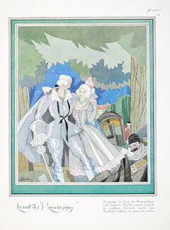 Charles Martin 1925 La Nuit des Romanesques, Sylvette, Percinet, Theatre Costume