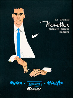 Noveltex (Men's Clothing) 1961 René Gruau, Boussac