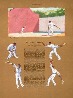 La Pelote Basque, 1933 - M. Guiraud Riviere Sportsman, Basque Pelota, Text by Jean Borotra