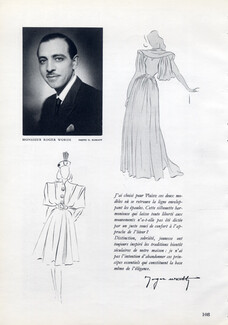 Roger Worth 1945 Portrait & Fashion Drawings