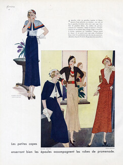 Lucien Lelong 1932 Capes, Tissus Meyer, Jc. Haramboure