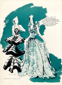 Jeanne Lanvin 1939 Evening Dresses, Léon Bénigni