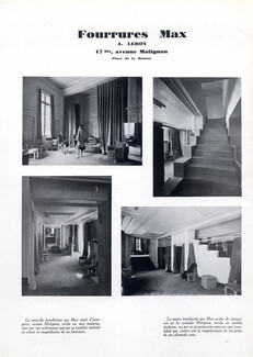 Fourrures Max 1926 Interior Decoration, 17 bis Avenue Matignon